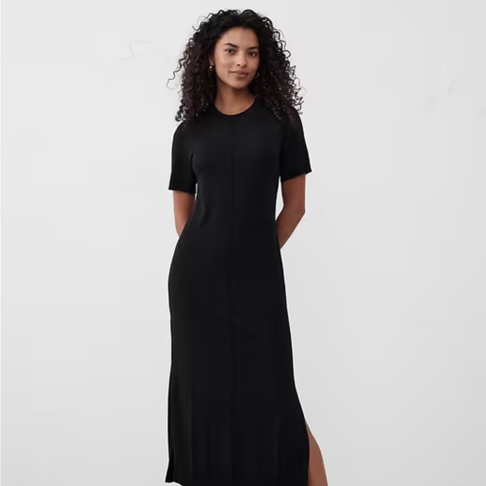 Banana Republic Black Midi Dress
